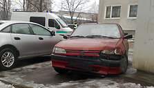 I&scaron; avarijos vietos pasprukęs automobilis Peugeot 306