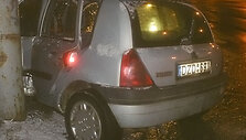 Į stulpą atsitrenkęs &bdquo;Renault Clio&ldquo;