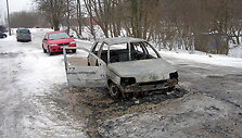 Sudegęs automobilis