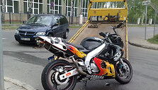 Per avariją Antakalnyje sunkiai sužalotas motociklininkas