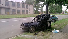 Sudaužytas VW Golf