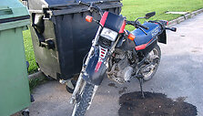 Įtariamųjų motociklas