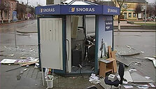Susprogdintas banko kioskelis