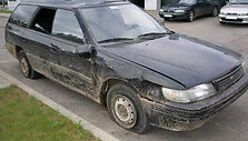 Į Nemuno senvagę įskriejęs automobilis