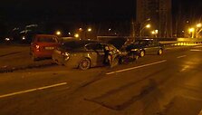 Įvykio vietoje po avarijos