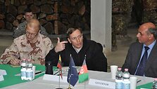 ISAF vado apsilankymas lietuvių stovykloje