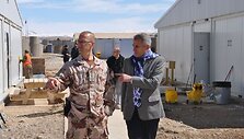Vygaudas U&scaron;ackas ir PAG vadas plk. Remigijus Baltrėnas