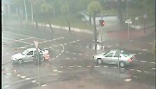 Kadras i&scaron; Jurbarką stebinčių vaizdo kamerų įra&scaron;o