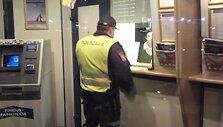 Vilniuje bandyta apiplė&scaron;ti banką.