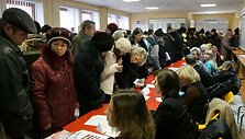 Bedarbiai Sibire, susirinkę į darbų mugę.
