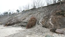 Skardžio nuo&scaron;liauža savaitgalį nuslinko į paplūdimį.