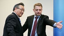Ministrai Li &Scaron;englin ir Eligijus Masiulis