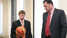 Andrius Kupčinskas ir Arvydas Sabonis
