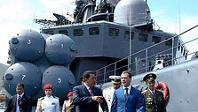 Venesuelos prezidentas Hugo Chavezas ir Rusijos prezidentas Dmitrijus Medvedevas
