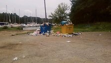 &Scaron;iuk&scaron;lių perteklius prie Kauno marių.