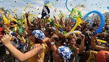 Brazilai džiaugsmingai pasitiko gerą žinią.