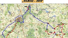 Ralio &bdquo;Vilnius 2010&ldquo; žemėlapis