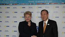 Dalia Grybauskaitė ir Ban Ki Moonu