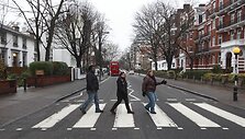 Žymioji perėja prie garso įra&scaron;ų studijos &bdquo;Abbey Road&ldquo;.