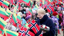 Dalia Grybauskaitė lankosi Norvegijoje