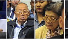 Keturi buvę raudonųjų khmerų režimo lyderiai: Khieu Samphanas, Iengas Sary, Ieng Thirith, Nuon Chea