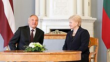 Andris Bėrzinis ir Dalia Grybauskaitė