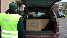 &bdquo;Mitsubishi Montero Sport&ldquo; bagažinėje pasieniečiai rado 5 dėžes, i&scaron; viso 2500 pakelių, cigarečių &bdquo;Saint George&ldquo; su rusi&scaron;komis banderolėmis.