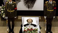 Rusijos ra&scaron;ytojo  Aleksandrao Solženicyno karstas Rusijos mokslų akademijoje. 