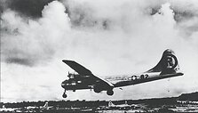Amerikiečių bombone&scaron;is B29, 1945 m. numetęs bombą ant Hirosimos