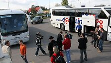 Antradienį Kauno oro uoste nusileido lėktuvas, kuriuo į Lietuvą atvyko Austrijos nacionalinė futbolo rinktinė.