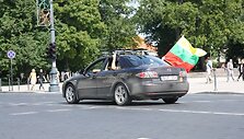 Vilniečiai džiūgauja dėl lietuvių pergalės Pekine