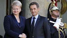 Dalia Grybauskaitė ir Nicolia Sarkozy