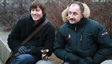 Menininkų S.Plotnikovo (kairėje) ir S.Jurkaus Peliukas vėl džiugins miestiečius.