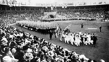 1912 Stokholmo stadione vyko 6 vasaros olimpinių žaidynių atidarymas
