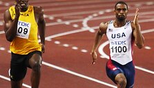 Usainas Boltas ir Tyson Gay