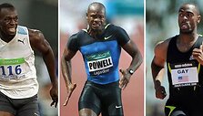 Usainas Boltas, Asafa Powellas ir Tysonas Gay'us