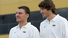 &Scaron;arūnas Jasikevičius ir Simas Jasaitis