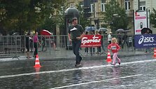 Jauniausioji &scaron;eimos narė Rūta su tėveliu Saulium