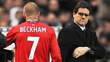 Fabio Capello ir Davidas Beckhamas