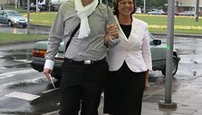 Algirdas Ramo&scaron;ka su mama Vida Ramo&scaron;kiene