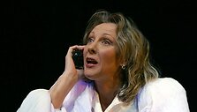 Rusijos teatro festivalio spektaklio akimirka