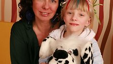 Daiva Tamo&scaron;iūnaitė-Budrė su dukra Adele
