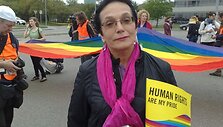 Marija Au&scaron;rinė Pavilionienė atėjo į gėjų eitynes