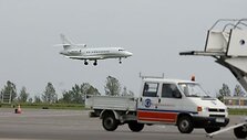 Stingo lėktuvas leidžiasi Vilniuje