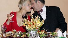 Estijos prezidentas Toomas Hendrikas Ilvesas su žmona Evelin