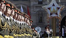 Rusijos karių paradas Maskvos Raudonojoje aik&scaron;tėje