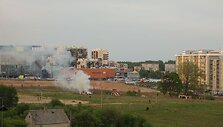 Gaisras Salomėjos Neries gatvėje.