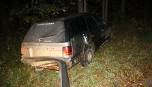 Sprukusio kontrabandininko automobilis