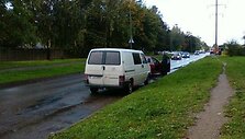 VW Transporter, kuriuo buvo gabenamos kontrabandinės cigaretės
