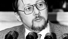 LR Auk&scaron;čiausiosios Tarybos-Atkuriamojo Seimo Pirmininkas Vytautas Landsbergis. Vilnius, 1990 m. kovo 11 d.